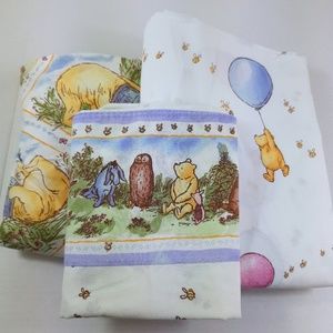 Vintage Winnie The Pooh Twin Sheets 